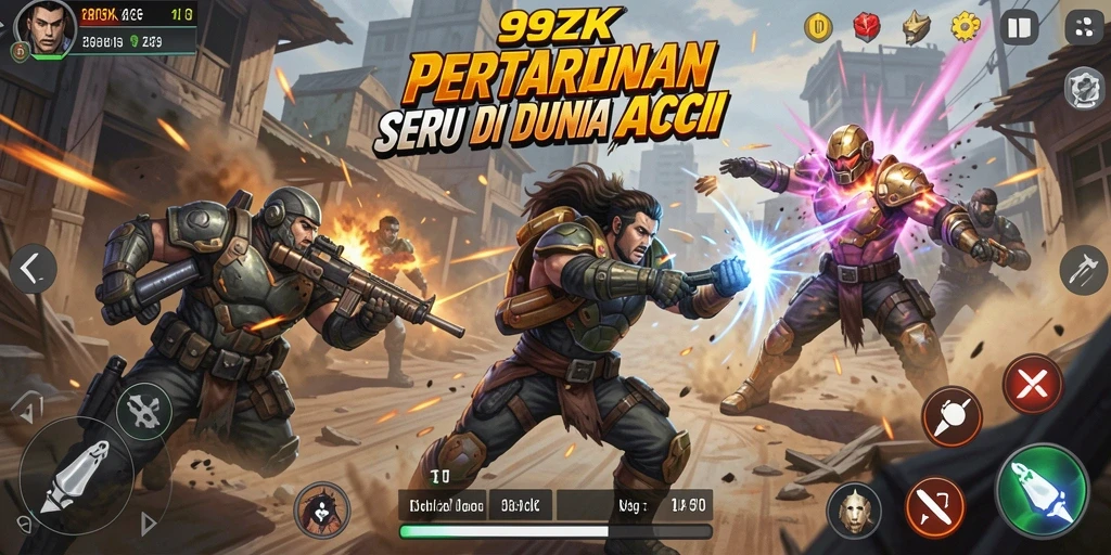 Tampilan memukau dari gameplay action 99ZK.