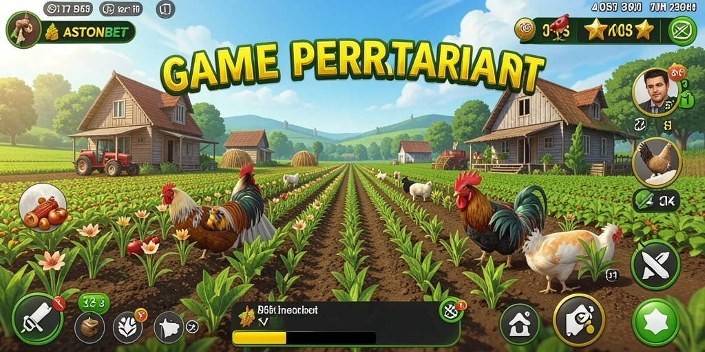 Gameplay ASTONBET yang menarik dengan berbagai tanaman dan hewan.