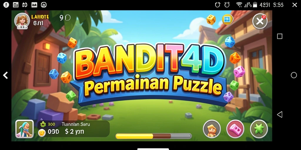 Tampilan gameplay BANDIT4D dengan tantangan puzzle yang seru.