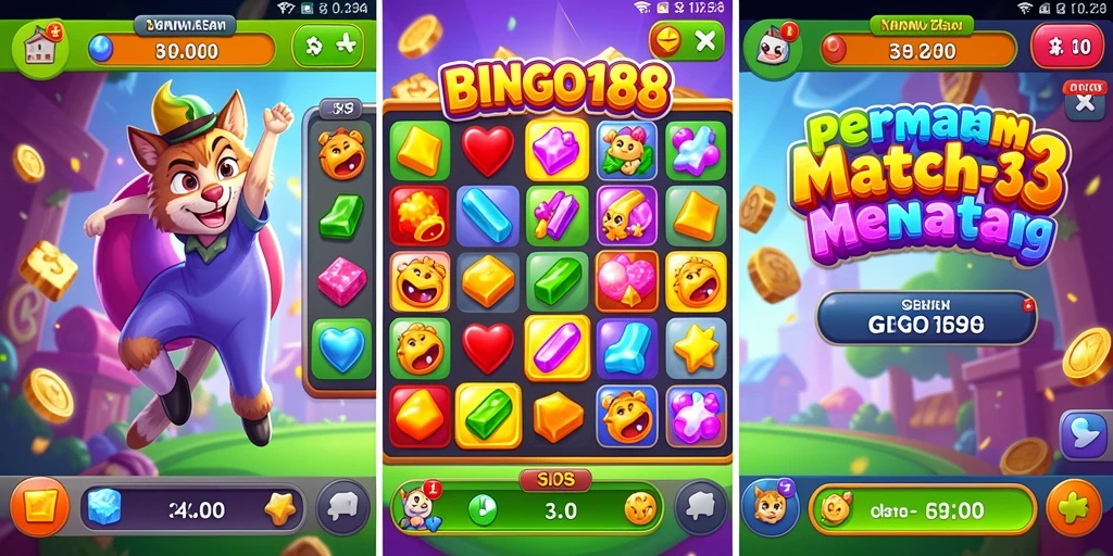 Tampilan gameplay BINGO188 yang penuh warna dan menarik.