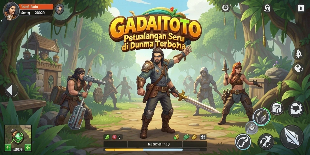 Tampilan gameplay yang memukau di dunia terbuka GADAITOTO.