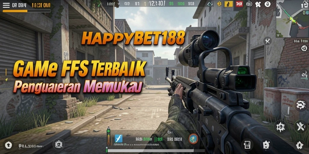 Screenshot HAPPYBET188 menunjukkan intensitas pertempuran FPS yang mendebarkan.