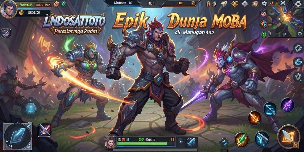 Screenshot gameplay LNDOSATTOTO dengan pertarungan seru.