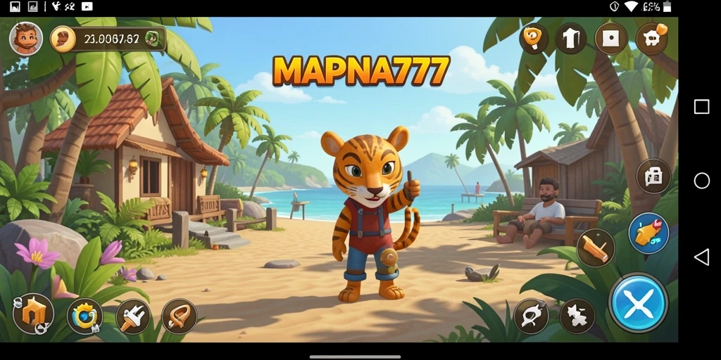 Screenshot gameplay MAPNA777 yang penuh warna dan menyenangkan.