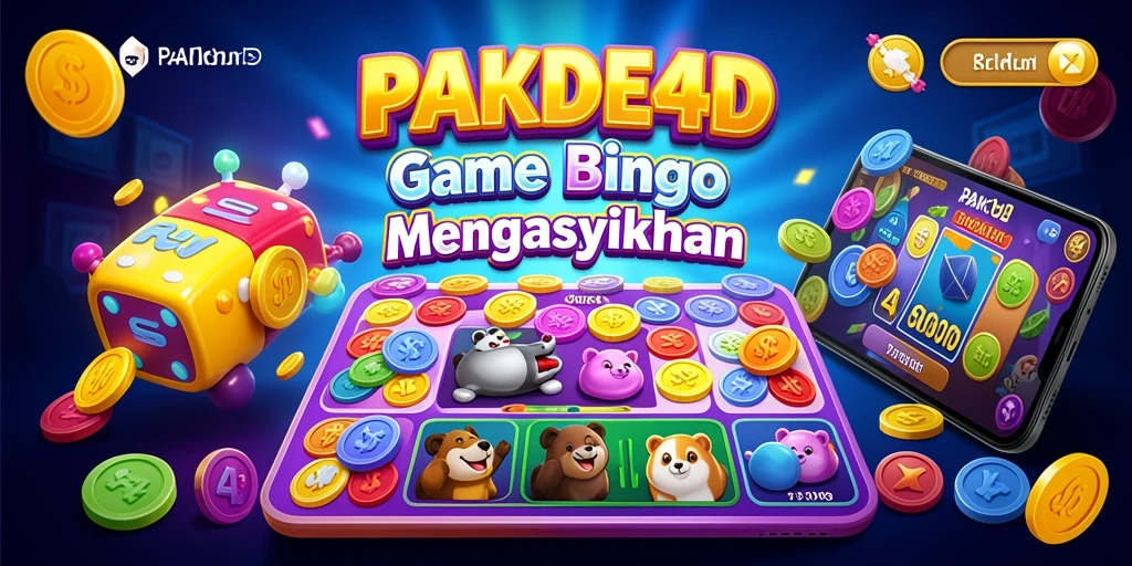 Tampilan gameplay PAKDE4D yang seru dan menarik saat bermain Bingo.