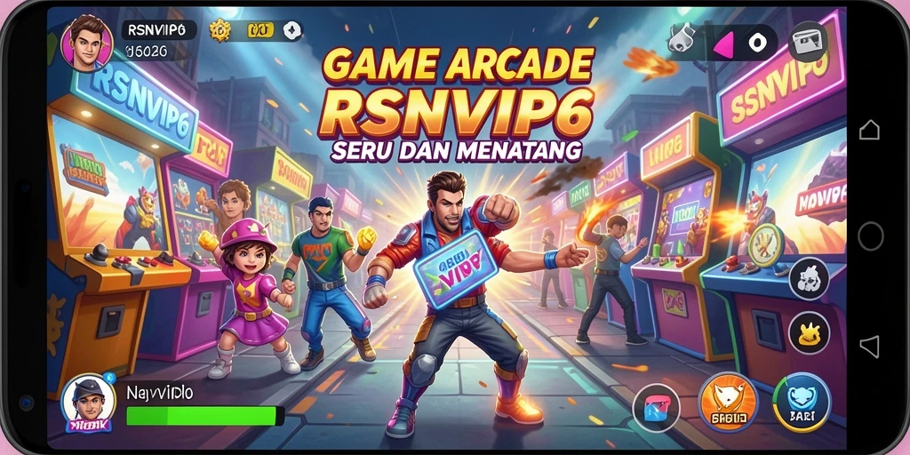 Screenshot gameplay RSNVIP6 menunjukkan aksi seru dalam permainan Arcade.