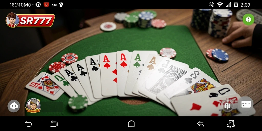 Screenshot Gameplay Seru SR777 - Permainan Gaple Online
