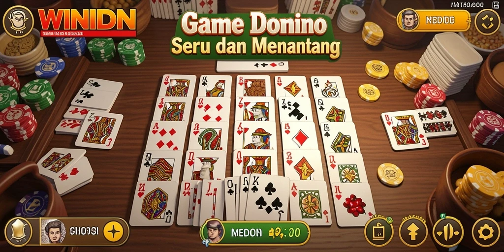 Screenshot gameplay WINIDN yang menampilkan suasana permainan Domino.